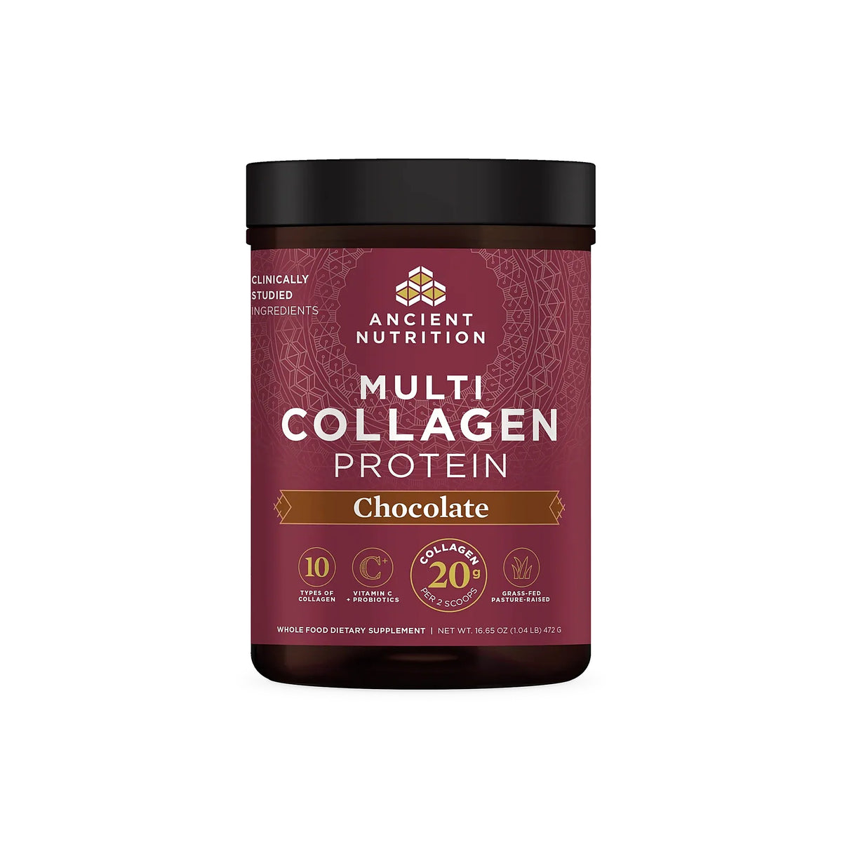 Ancient Nutrition Multi Collagen Protein Chocolate 16.65 oz
