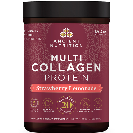 Ancient Nutrition Multi Collagen Protein Strawberry Lemonade 18.1 oz