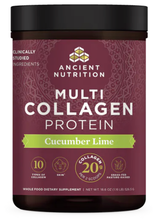 Ancient Nutrition Multi Collagen Protein Cucumber Lime 18.6 oz