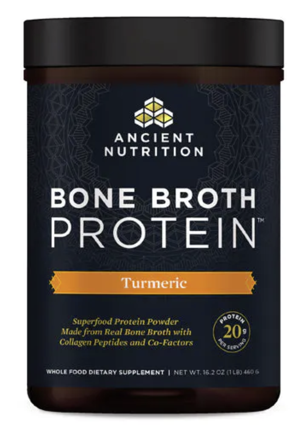 Ancient Nutrition Bone Broth Protein Turmeric 16.2 oz
