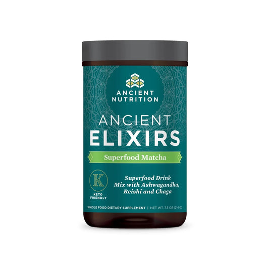 Ancient Nutrition Elixirs Superfood Matcha 7.5 oz