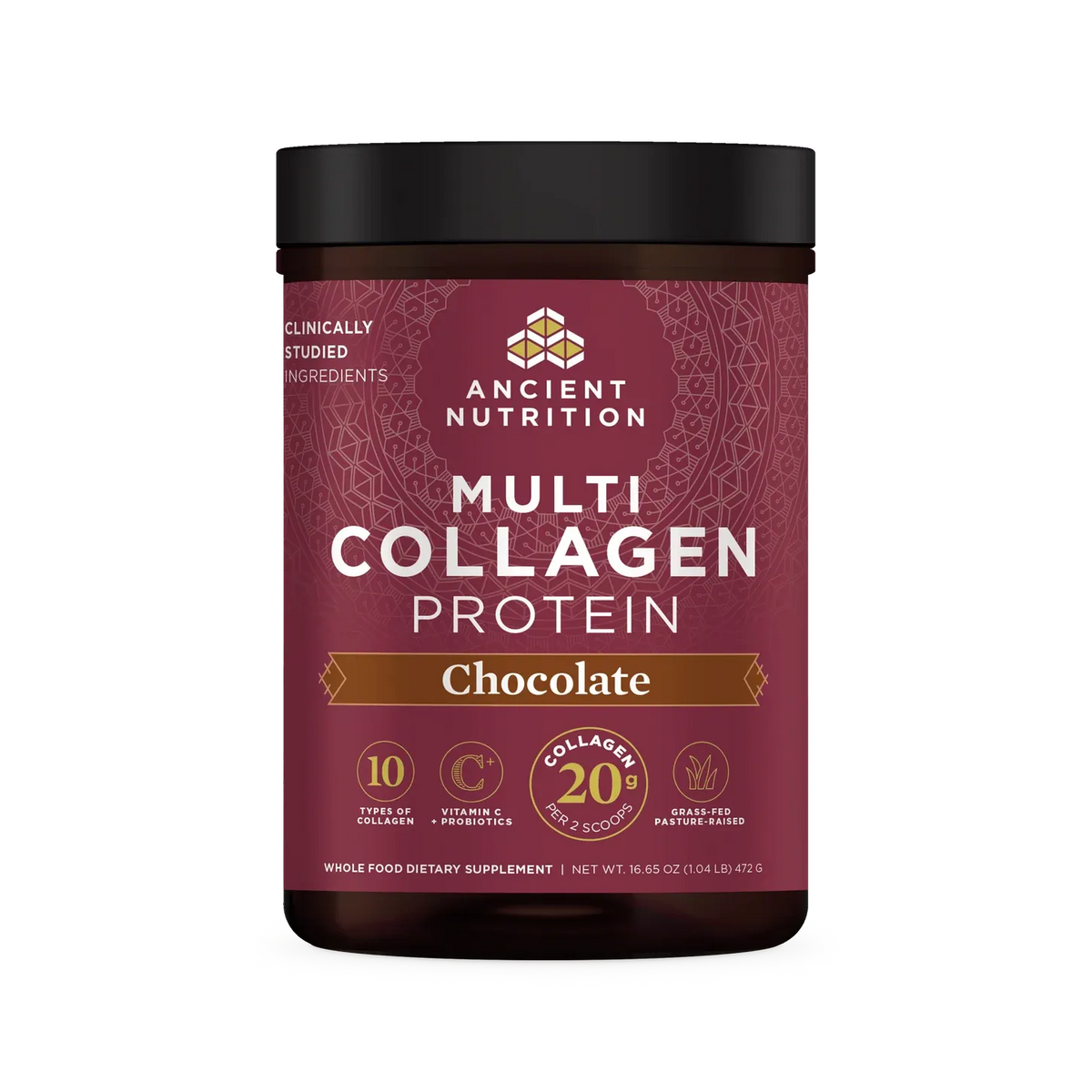 Ancient Nutrition Multi Collagen Protein Chocolate 16.65 oz