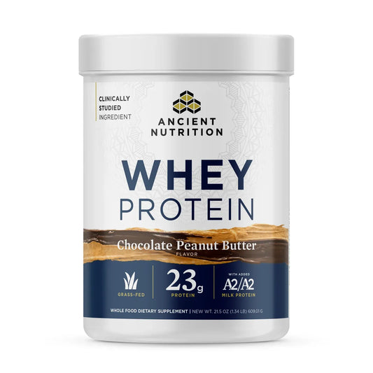 Ancient Nutrition Whey Protein Chocolate Peanut Butter 21.5 oz