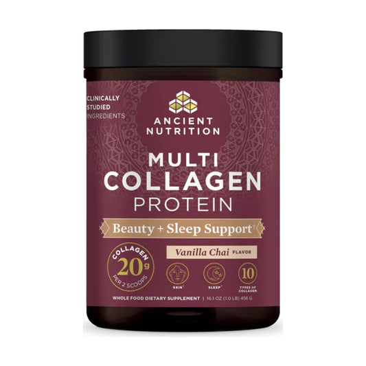 Ancient Nutrition Beauty + Sleep Support Vanilla Chai 16.1 oz