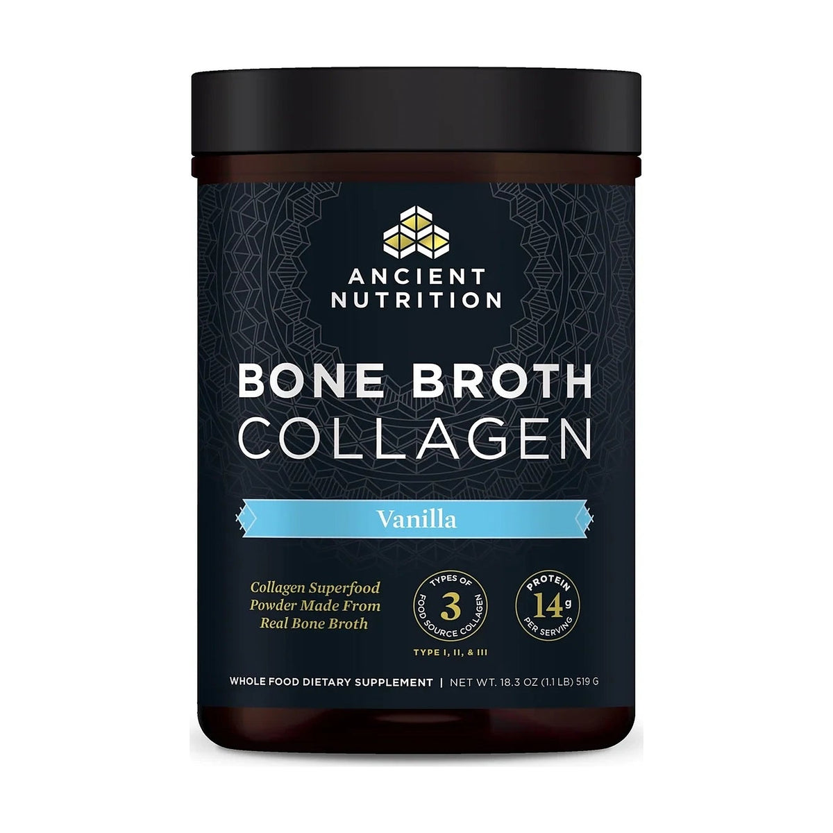 Ancient Nutrition Bone Broth Collagen Protein Vanilla