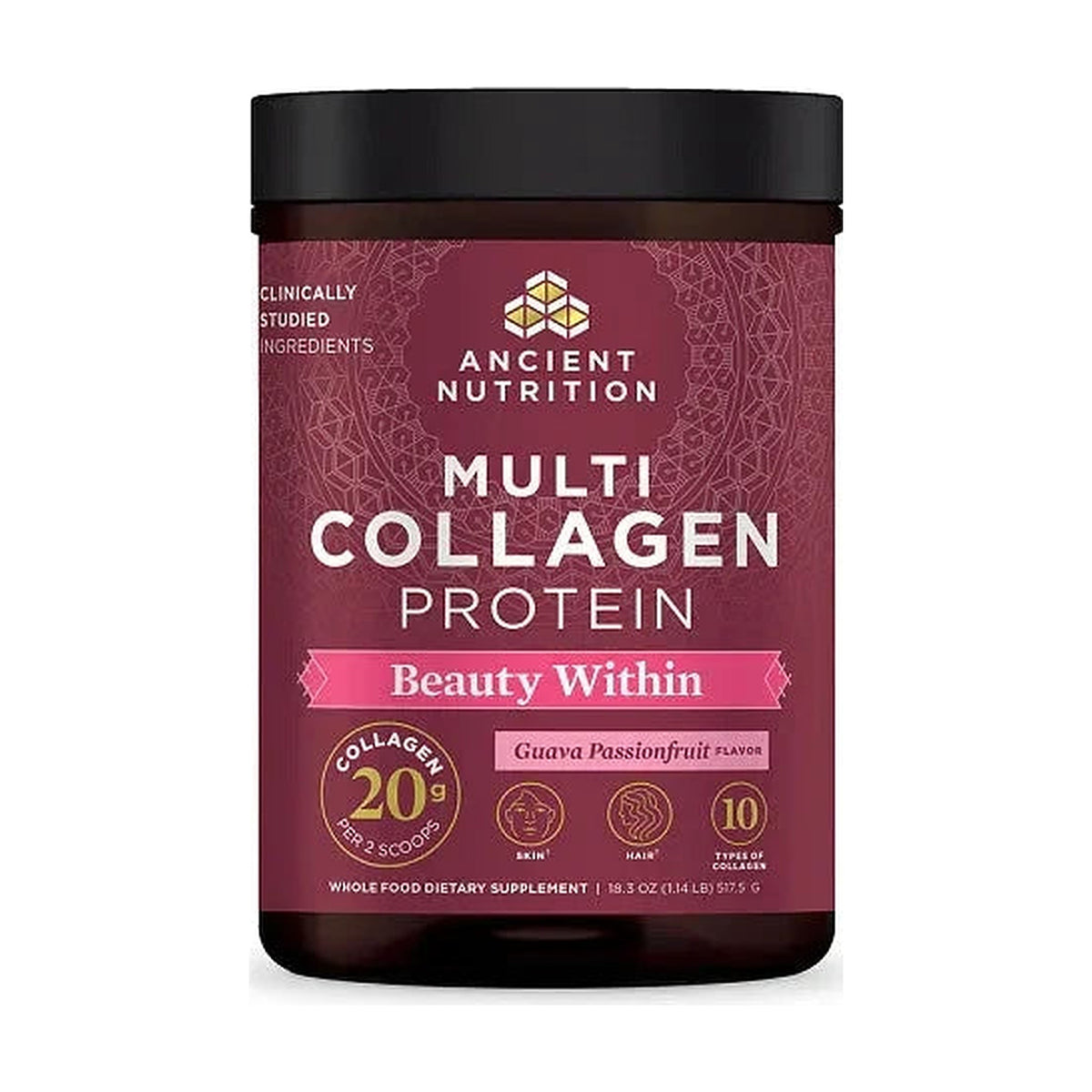 Ancient Nutrition Multi Collagen Guava Passionfruit 18.3 oz
