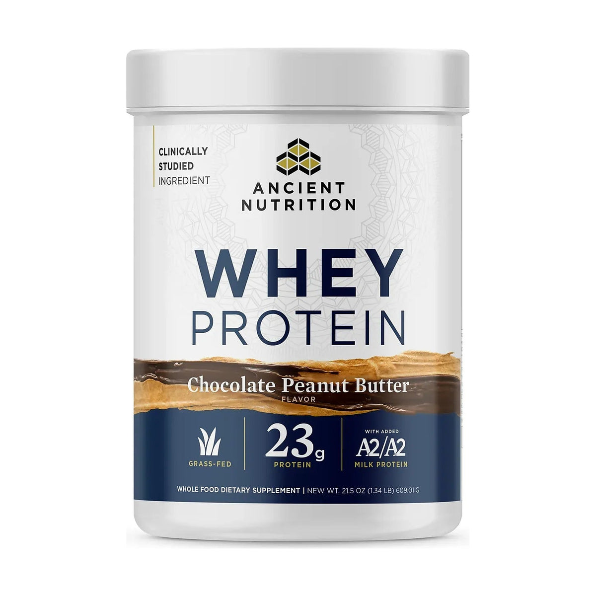 Ancient Nutrition Whey Protein Chocolate Peanut Butter 21.5 oz